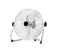 Ventilateur De Sol, 3 Vitesses, Ventilateur Industriel Silencieux, 3 Hélices Métalliques/Cordon D'alimentation De 3.0m, Inclinaison Réglable, Grille Amovible, Base Antidérapante(18inch)