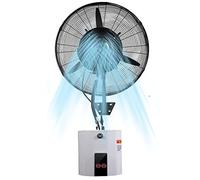 Ventilateur de sol, brumisateur à 3 vitesses, refroidissement électrique pour terrasse extérieure, jardin, arrière-cour, montage mural robuste avec oscillation à 90°