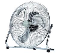 Ventilateur de sol industriel corps métallique, 3 pales métalliques 35cm MPM MWP-04 60W Argent 14544