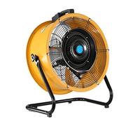 Ventilateur de sol oscillant industriel robuste, tambour métallique haute vitesse à 3 vitesses pour entrepôt, atelier et garage