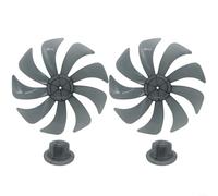 Ventilateur de sol silencieux de 35,6 cm avec design unique à neuf lames et couvercle d'écrou, parfait pour les ventilateurs de table et debout (2 pièces)