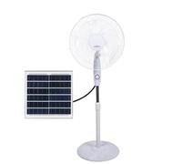 Ventilateur de sol solaire modèle FRONTERA Blanc 20w Connexion USB FABRILAMP