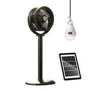 Ventilateur De Sol Solaire - Ventilateur De Sol À Circulation 5 Vitesses Ré