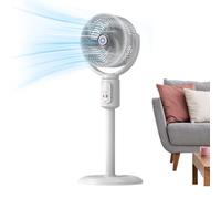 Ventilateur de sol USB avec télécommande, oscillation, minuterie, télescopi