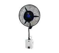 Ventilateur de sol, ventilateur mural extérieur à 3 vitesses, brumisateur avec réservoir d'eau de 15 L, idéal pour terrasse, restaurant extérieur, atelier d'usine (71 cm/28 po)