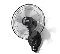 Ventilateur de sol, ventilateur oscillant mural avec télécommande, flux d'air à grande vitesse, 3 réglages de vitesse, fonction minuterie, idéal pour la maison, le bureau, la salle de sport