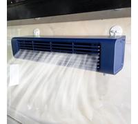 Ventilateur de support mural sans fenêtre nécessaire, circulateur d'air sans lame portable avec télécommande, système de refroidissement de bureau silencieux pour le dortoir de bureau de chambre à cou