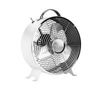 ventilateur de table 25cm 20w métal blanc - ve-5967