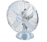 Ventilateur de table, 30 cm, 35 W, chrome