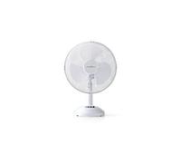 Ventilateur de table 30 cm de diamètre 3 vitesses fonction d'oscillation blanc