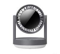 Ventilateur de table à technologie turbine offrant une meilleure distribution de l'air et un fonctionnement silencieux (gris foncé)