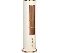 Ventilateur de table à tour oscillante avec 3 vitesses Lumière de nuit Refroidissement silencieux Petit ventilateur personnel sans pale pour chambre à coucher Bureau à domicile Ordinateur de bureau