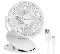 Ventilateur De Table Avec Clip Sans Fil Portable Rechargeable USB Pc