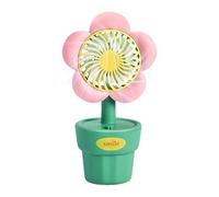 Ventilateur De Table De Dessin Animé - Ventilateur USB De Fleurs, Dispositif De Vent Calme | Fan De Bureau Personnel Personnel Pour Pépinière, Dortoir, Utilisation De La Table D'étude, Unité De Refroi