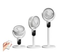 Ventilateur de table et de sol 2-en-1. Ventilateur de tour USB rechargeable avec batterie 4800mAh - 4 vitesses, oscillation à 140°, minuteur 9h, télécommande - Refroidisseur d'air silencieux pour