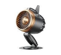 Ventilateur de table hélice d'avion | 5 Vitesses Silencieux USB Rechargeable Pliable - Ventilateur Personnel de Table Moteur d'Avion,Pour Chambre Étudiante Bureau Chambre Salon Camping Randonnée