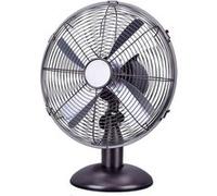 Ventilateur de table mobile BOREA S noir acier brossé 40W - Voltman