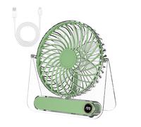 Ventilateur de Table pour le Bureau - Appareil USB Portatif Transparent avec 5 Vitesses,Décoration de Bureau - Pour Voyage Camping Plage Activités Sportives Randonnée Pêche Shopping Excursion