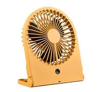 Ventilateur de table Reality Breezy R044-83, Plastique Illuminate Yellow, 2 Watts, Fonctionne sur piles, USB-C, 3 Niveaux