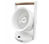 Ventilateur de Table Sans Fil avec écran LCD Veilleuse 5 Vitesses USB
