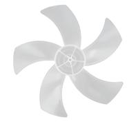 Ventilateur De Table/support À 5 Pales En Plastique De 16 Pouces, Accessoire De Remplacement Avec Cache-écrou For Ventilateur Sur Pied(White)