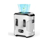 Ventilateur de Taille Clip sur Ceinture de Chemise Portable Mains Libres avec Batterie Rechargeable à 3 Vitesses pour le Camping et les Voyages