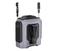 Ventilateur de taille multifonction extérieur avec lumière LED Fonction de charge de téléphone 7200/3600 mAh Batterie réglage puissant Clip de taille Refroidissement à l'air