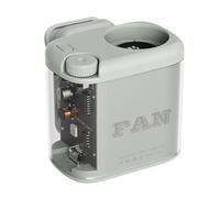 Ventilateur de taille personnel - Réglage continu à 100 vitesses, dispositif de refroidissement portable, clip à piles, veilleuse rechargeable | Maison Chambre Bureau Voyage Camping Randonnée Pêche 6,