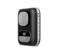 Ventilateur de taille portable, 5 vitesses, mini ventilateur de charge USB avec batterie de 4000 mAh et petit écran Coo, LED à suspendre à la taille