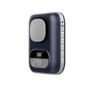 Ventilateur de taille portable, 5 vitesses, mini ventilateur de charge USB avec batterie de 4000 mAh, petit design suspendu à la taille et affichage LED Coo,