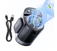 Ventilateur de taille portable - Flux d'air puissant 3600 mAh 5 vitesses | Ventilateur personnel de ceinture d'extérieur, pour camping, randonnée, escalade, marche, travail, activités de plein air