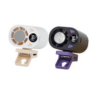 Ventilateur De Taille Portable Pour T-shirt, Avec Contrôle De Vitesse En Continu, 8,3 X 6,9 X 6,6 Cm, Ventilateur De Cou À Ceinture, Petit Climatiseur Mobile, Conception À Pince Universelle, Pour Bure