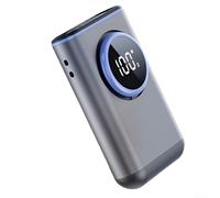 Ventilateur de taille portable rechargeable AI avec écran LED, 100 options de vitesse, ventilateur de cou léger offrant un flux d'air puissant pour les activités de plein air (cendres profondes)