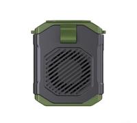 Ventilateur de taille portable rechargeable par USB avec indicateur de batterie en temps réel et 5 vitesses de vent, mains confortables, clip de taille ou mini ventilateur à suspendre au cou pour