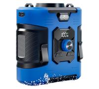Ventilateur de taille portable - Ventilateur rechargeable à 100 vitesses avec lumière LED | Ceinture tour de cou compact USB personnel Airflow outil de refroidissement à clipser pour la randonnée, les