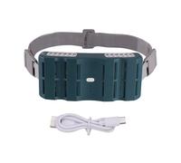 Ventilateur de taille refroidi monté sur la sangle, gadget portable mains libres personnel 3 vitesses double flux d'air rechargeable, camping en plein air, cyclisme, voyage, course à pied, plage