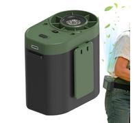 Ventilateur De Taille - Refroidisseur Personnel Rechargeable | Ventilateur De Ceinture Portable | Mini Climatiseur Mains Libres Avec Lumière LED, Moteur À Brosse Haute Vitesse, Lampe De Poche Extérieu