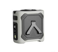 Ventilateur de taille réglable avec deux modes de refroidissement 4000 mAh - Affichage numérique LED et lampe de poche pour modes de vie actifs (KLX07-Kaki)