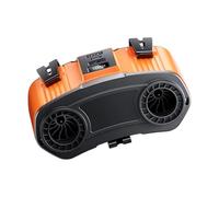 Ventilateur de taille suspendu de bureau rechargeable à affichage numérique, ventilateur de refroidissement puissant portable à 10 vitesses, ventilateur à clip de taille à vitesse réglable pour le