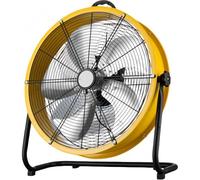 Ventilateur de tambour industriel robuste à 3 vitesses à haute vitesse de circulateur d'air de cuivre Moteur en aluminium Lames de sécurité Grille pour l'entrepôt Factory Sous-sol Atelier Refroidissem