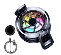 Ventilateur de téléphone portable - Assure une performance fluide, clip arrière amovible, aspect ergonomique, poids net de 110 g + interface de type C, couche de dissipation de la chaleur à haute