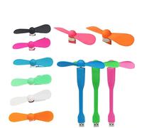 Ventilateur de Téléphone Portable, Ventilateur de Téléphone Portable, Ventilateur de Dortoir Portable, Mini Ventilateur de Téléphone en Silicone, Mini Ventilateur USB avec Design