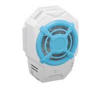 Ventilateur de Téléphone pour Jouer à des Jeux, Ventilateur de Refroidissement à Semi-conducteur à Deux Vitesses, ABSaluminium Glace Porcelaine Silicone (Bleu Blanc)