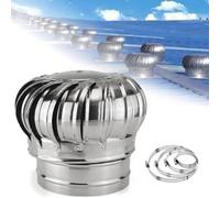 Ventilateur De Toit À Turbine, 110 160 250mm Capuchon De Ventilateur Rotatif De Cheminée, Évents De Toit Rotatifs En Acier Inoxydable Pour Usines(250mm/9.84in)