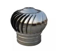 Ventilateur De Toit À Turbine En Acier Inoxydable, Capuchon Cheminée Rotatif, Rotation Automatique L'aération Par Vent/débit D'air, Avec Pinces For Grenier D'usine Maisons(Diameter 160mm)