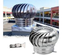 Ventilateur de toit à turbine en acier inoxydable de 300 mm pour conteneurs d'expédition, système de ventilation de toit d'éolienne en acier inoxydable, pour les maisons de conteneurs, greniers