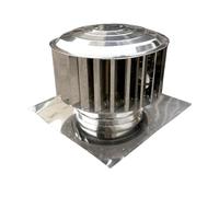 Ventilateur De Toit À Turbine En Acier Inoxydable, Non Alimenté, Fonctionnement Silencieux, Résistant La Pluie, Avec Pinces For Maisons, Capuchon D'aération Grenier D'usine(Diameter 400mm)