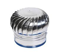Ventilateur de toit avec capuchon d'éolienne, capot de cheminée en acier inoxydable 304, ventilateur rotatif d'extraction de chaleur, ventilation de grenier avec capuchon d'éolienne (600 mm)