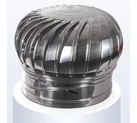 Ventilateur de toit avec couvercle de turbine, ouverture d'échappement pour éoliennes, tuyau de ventilation de toit pour éoliennes, sortie d'air en acier inoxydable 304, pour conduits de ventilation