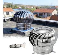 Ventilateur de toit de turbine de vent de 500 mm - En acier inoxydable 304 - Capuchon rotatif d'éolienne - Éoliennes à faible bruit - Ventilateur de toit - Capot de cheminée pour maison, usine